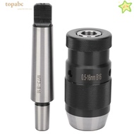 GORROS Keyless Drill Chuck, B16 0.5 16mm Tapered Mandrel MK3 Quick Release Drill Chuck, Taper Morse 
