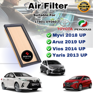 Denso Air Filter Perodua aruz myvi 2018 Third generation M800 2NR FE 17801-0Y050 / 17801- 0Y040