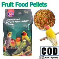 Parrot Food Pellets Parakeet Fruit Nutrition Food for Budgie Lovebird Parrot Pet Bird Feed
