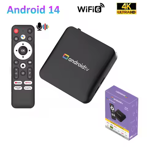 TV Box H96 MAX Amlogic S905L3 Android 14 TV Box 4K Video Decording 2.4G/5G WiFi6 Voice Assistant Hom