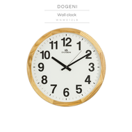 DOGENI นาฬิกาแขวน (WNW012LB) นาฬิกาแขวนผนัง ไม้ ดีไซน์เรียบหรู เข็มเดินเรียบ