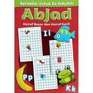 Menulis ABC Abjad Huruf Besar dan Huruf Kecil Bersedia Untuk Ke Sekolah Membaca Menulis Mewarna Meny