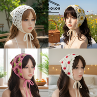 Sunflower Headscarf Summer Dopamine Accessory for Women Fashionable Exquisite Hairband with Clip  Tu