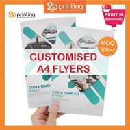 【2B A4 Size Flyer Express Printing 宣传单
