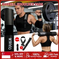 barbell pad hip thrust pad barbell cushion foam sponge pad carry bag + metal straps gym bar pad