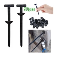 50pcs Car Cable Tie Cable Clip Zip Tie Wire Tie Zipper Clip Rivet Zip Tie Fastener Wire Trailer Tie 