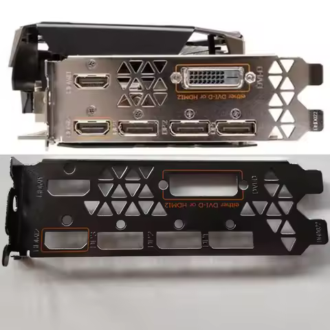 Original/OEM For Gigabyte AORUS GTX 1080Ti, GTX1080 Video Card Graphic Card I/O Shield Back Plate Ba