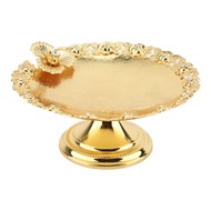 JIYAN2866 Gold Cake Stand Iron Alloy Lace Cake Display Stand Cupcake Stands Round Pedestal Cake Stan
