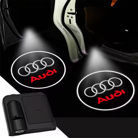 1pcs LED Car Door Welcome Light Laser Projector Logo Ghost Shadow Light For Audi A4 B6 B8 B7 A6 C5 C