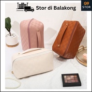 G9 Stor Pillow Cosmetic Bag Fully Open Storage Bag Pocketed Separation For Makeup Skincare Product