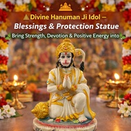 Divine Hanuman Ji Idol – Blessings & Protection Statue ✨🛕 🌿 Bring Strength, Devotion & Positive Ener