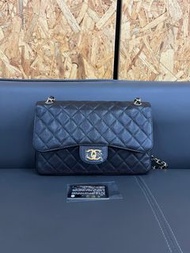 Chanel cf jumbo 荔枝牛皮金扣
