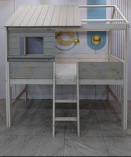 二手家具推薦★【Lifetime Kidsrooms】松木 兒童 床組【避風港】實木 樹屋床 小木屋 桃園 新北 台北