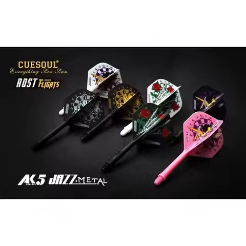 CUESOUL AK5 2ba Integrated Dart Shaft Dart Flights Standard Shape,Set of 3 pcs