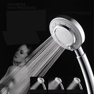 3 Modes Hand Hold Pressurized Shower Head ABS High Pressure Bath Shower