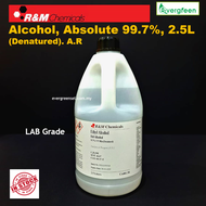 R&M Alcohol Absolute 99.7% (Denatured). A.R 2.5L