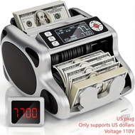 US Plug 110V Voltage, Add/Batch/Auto/Manual Modes USD EUR Money Counter Machine UV/MG/IR/DD Cash Cou