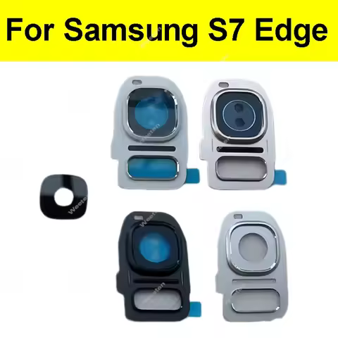Rear Camera Lens Frame For Samsung Galaxy S7 edge Main Big Camera Glass Lens Cover Frame Sticker Rep