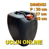 HITAM Used BLACK GALLON JERRY CAN 25 L