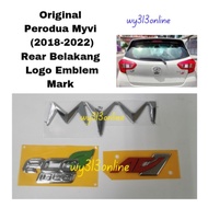 Original Perodua Myvi 2018 - 2022 Rear Bonnet Mark Logo Emblem AV Eco Idle Myvi Belakang