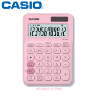 Genuine Casio MS-20UC Red/Pink/Green/Blue/Orange My Style Colorful Mini Desk Type Calculator 12 digi