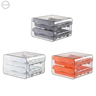 GORGEOUS~Double Drawer Egg Storage Crisper Spacious Design Easily Access and Store Eggs