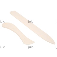JUIC 2pcs Bone Folder, White ABS Burnishing Tool Leather Craft Tool, Tracing Tools Plastic Manual To