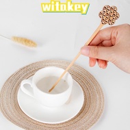 WITAKEY Long Handle Handmade Home Living Kids Spoon Kitchen Dining Tableware Honey Tea Scoops
