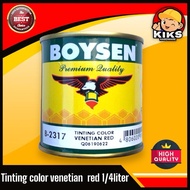 ♞,♘,♙Boysen Tinting Color Venetian Red 1/4 liter