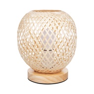 Bedside Lamp Bedroom Cosy Bamboo Woven Warm Light Night Vintage Small Table Lamps