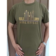 S-5XL ready stock T shirt KLCC Malaysia - 3D sticker emboss printing-thick cotton-good quality-ready