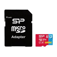 SILICON POWER 廣穎電通 MicroSD U3 A1 V30 512G遊戲專用記憶卡/含轉卡
