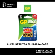 GP Alkaline Ultra Plus 4AAA Card