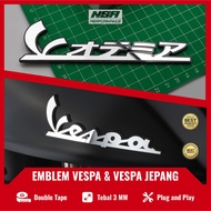 Nsa Emblem Vespa 1SET Sticker Vespa Embossed 3D Logo Vespa 3D Japan Embossed Vespa Motorcycle Accessories