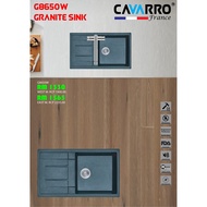 [GS-8650W] CAVARRO GRANITE KITCHEN SINK ~ SINGLE
