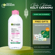 Garnier Micellar Cleansing Water Pink/Blue 400ml - Gently Cleanses and Removes Makeup even for Sensi