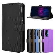 Suitable for HTC U24 Pro Phone Case HTC U24Pro 5G Diamond Pattern Phone Leather Case Card Lanyard Fl