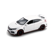 White Honda Accord Model Car 1:24 Scale Alloy Decoration Toy Collectible Vehicle Honda Civic Ten-Gen