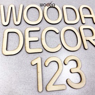 Plywood letters 10cm high - 1KOD - decorative wall wooden letters