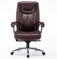 Boss Chair Office Chair Adjustable Armrest Headrest High Back Rotating Chair Lounge Chair Ergonomic Recling PU Leather Computer Desk Chair (Color : Black) (Brown) (Brown) interesting