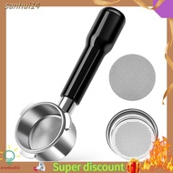 sanhui54mm Bottomless Portafilter, Espresso Bottomless Portafilter with Puck Screen and Stainless St