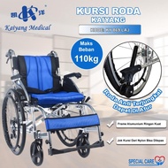 ADA STOK KAIYANG 869 LAJ - Kursi Roda Lipat Anti Terjungkal Dewasa Lansia Portable Alumunium Ringan 