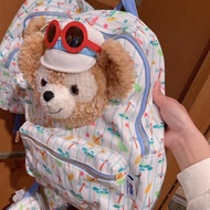 New Cute Cartoon Summer Series Duffy Bear Strap Sunscreen Eye Backpack Travel Bag Duffy School Bag B