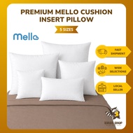 Mello Cushion Insert Pillow - Soft Throw Pillow Filling | Square (30x50/40x40/45x45/50x50/55x55cm) |