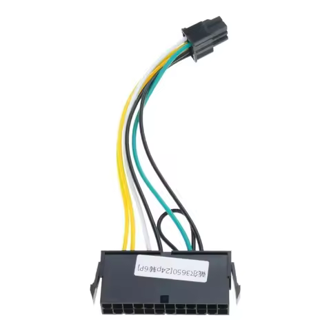 24 Pin to 6 Pin Power Adapter Cable For DELL 3650 3040 7040 Computer Motherboard Power Converters Ca