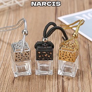 NARCIS Perfume Bottle, 8ML Glass Empty Bottle, Portable Refillable Pendant Style Car Fragrant Capsul