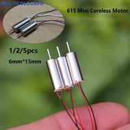 MULTICOLOURFD 1/2/5pcs Coreless Motor, 615 Mini 615 Tiny Hollow Cup Engine Motor, High Speed 6mm*15m
