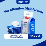 Alcean 75% Classic Alcohol Wipes - 10's x 6 Packs
