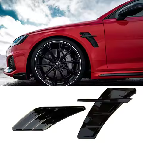 Black ABT Air Vent Fender Sticker Carbon ABT Side Marker Sticker For Audi A5 A6 A7 A8 A3 A4 A1 RS5 S