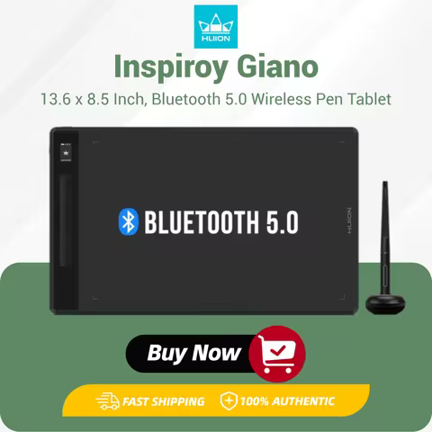 13.6 x 8.5 Inch HUION G930L Wireless Graphics Tablets Inspiroy Giano Drawing tablet Bluetooth Connec